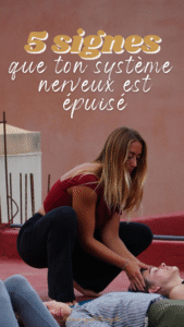 illustration système nerveux épuisé femme